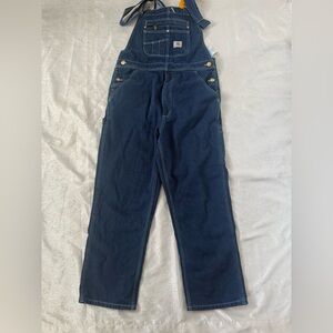 Carhartt Dark Blue Denim Work Overalls